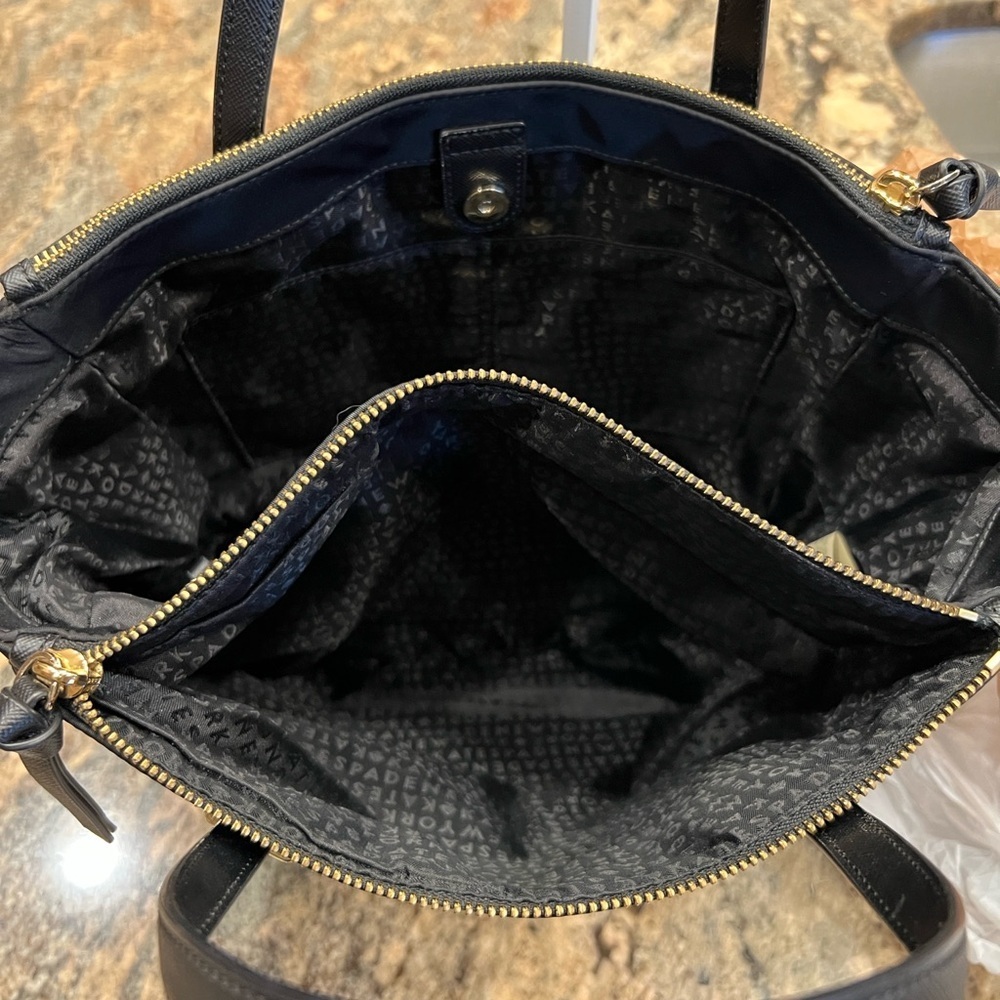 KATE SPADE NEW YORK Wilson Road Alyse Satchel Bag in Black Nylon #WKRU4715 - Picture 9 of 12